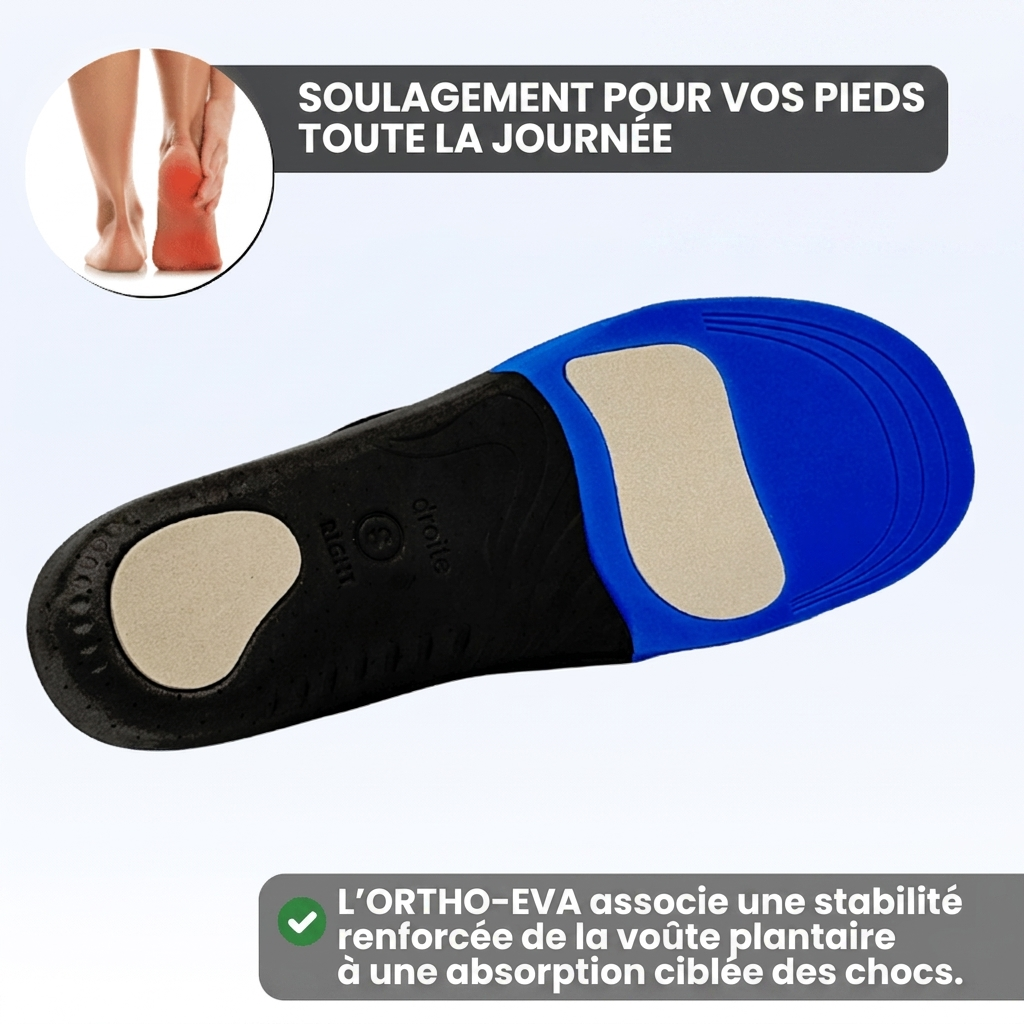 Semelles ORTHO-EVA – Amorti Léger & Soutien Quotidien